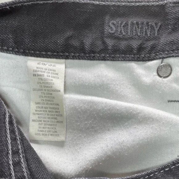 American Eagle Men’s Black Skinny Jeans | 28x32 - Picture 5 of 11